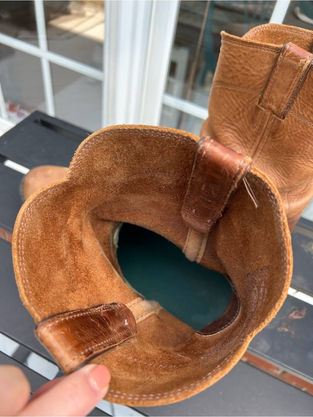 Justin’s Men's Brown Pull-On Work Boots Leather Size 11EEE - Picture 7 of 9